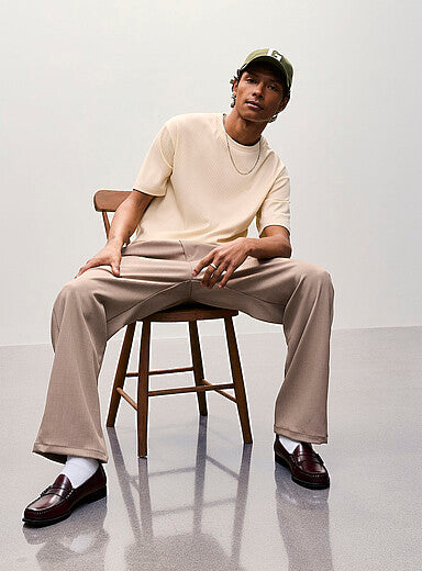 ESCOBAR-Ribbed boxy T-shirt