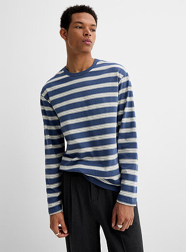 ESCOBAR-Retro stripe long-sleeve T-shirt