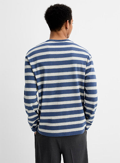 ESCOBAR-Retro stripe long-sleeve T-shirt