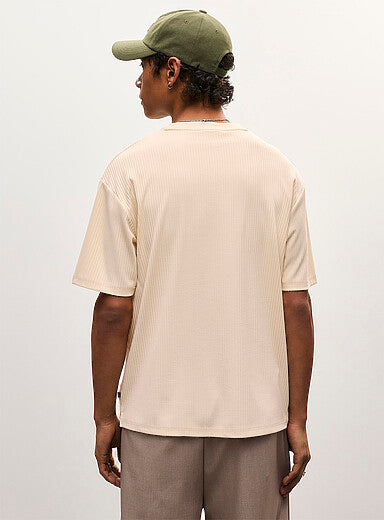 ESCOBAR-Ribbed boxy T-shirt